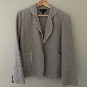 St. John Fuzzy Mohair/Wool Blazer